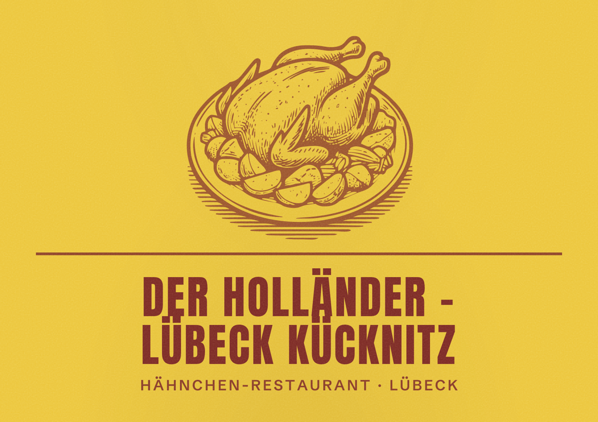 Illustriertes Poster von Der Holländer - Lübeck Kücknitz, Hähnchen-Restaurant in Lübeck