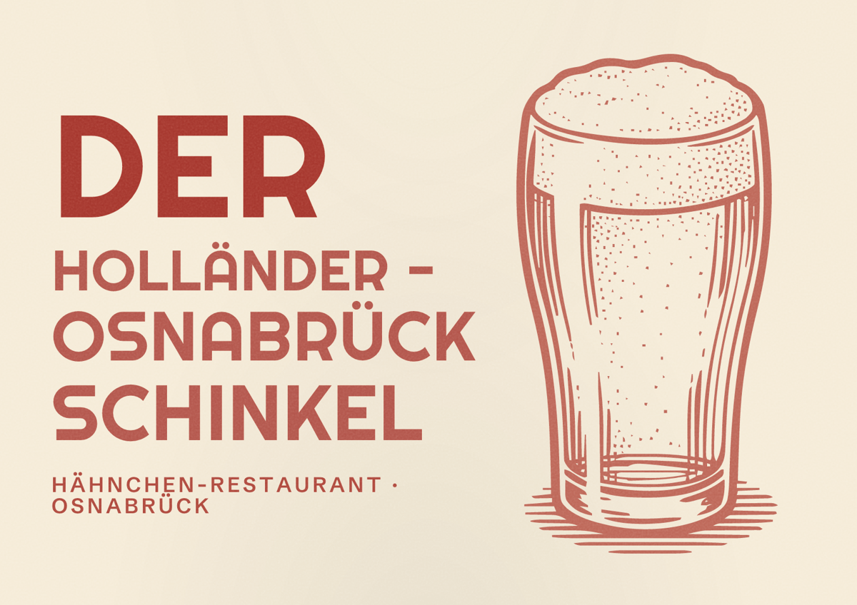 Illustriertes Poster von Der Holländer - Osnabrück Schinkel, Hähnchen-Restaurant in Osnabrück