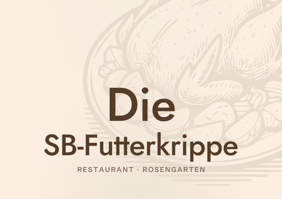 Illustriertes Poster von Die SB-Futterkrippe, Restaurant in Rosengarten