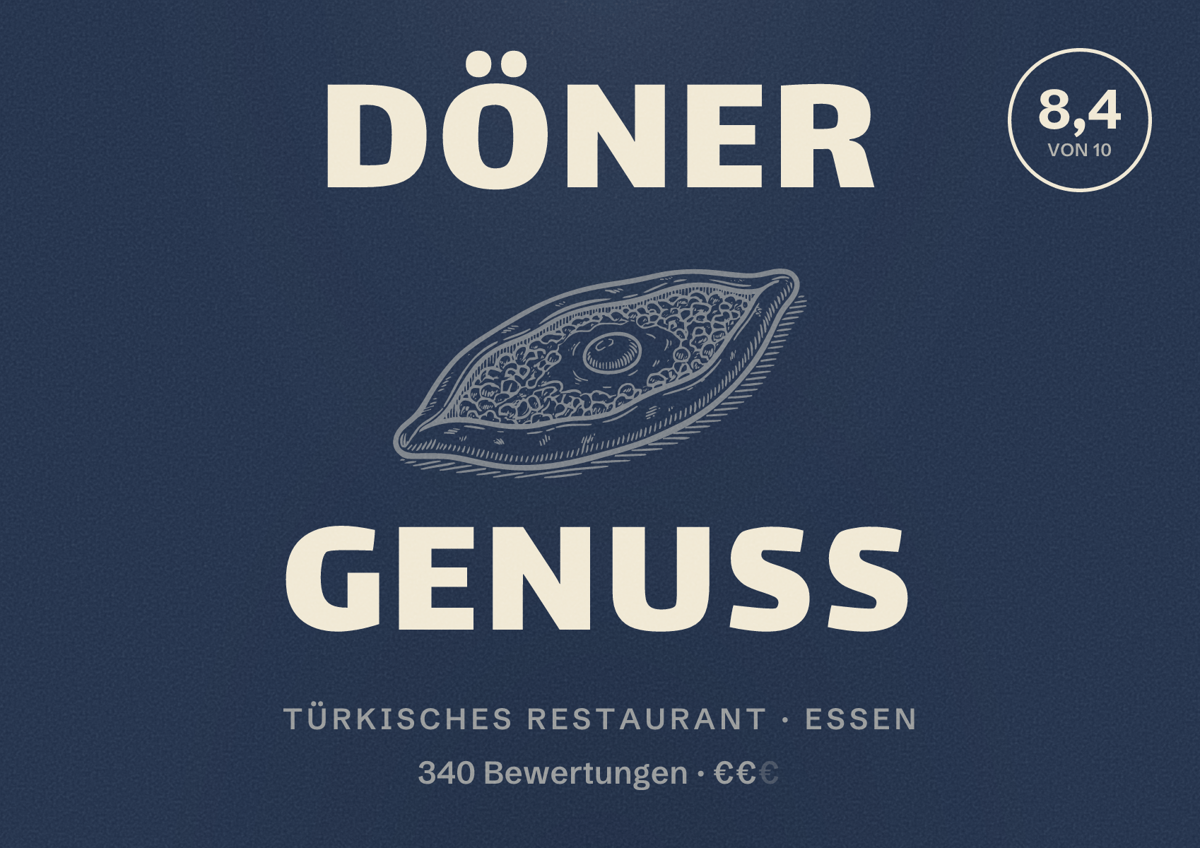 🥙 Döner Genuss in Essen • Speisekarte, Preise, Fotos und Bewertungen
