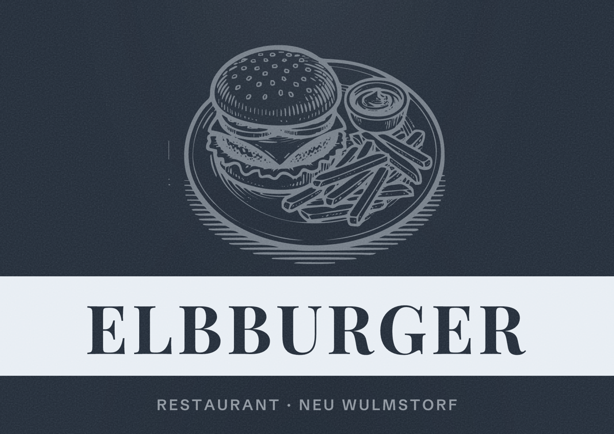 Illustriertes Poster von Elbburger, Restaurant in Neu Wulmstorf