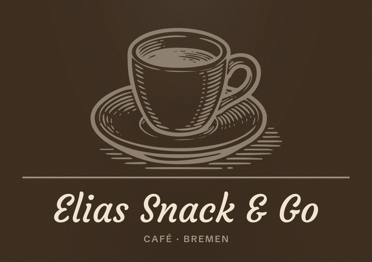 Illustriertes Poster von Elias Snack & Go, Café in Bremen