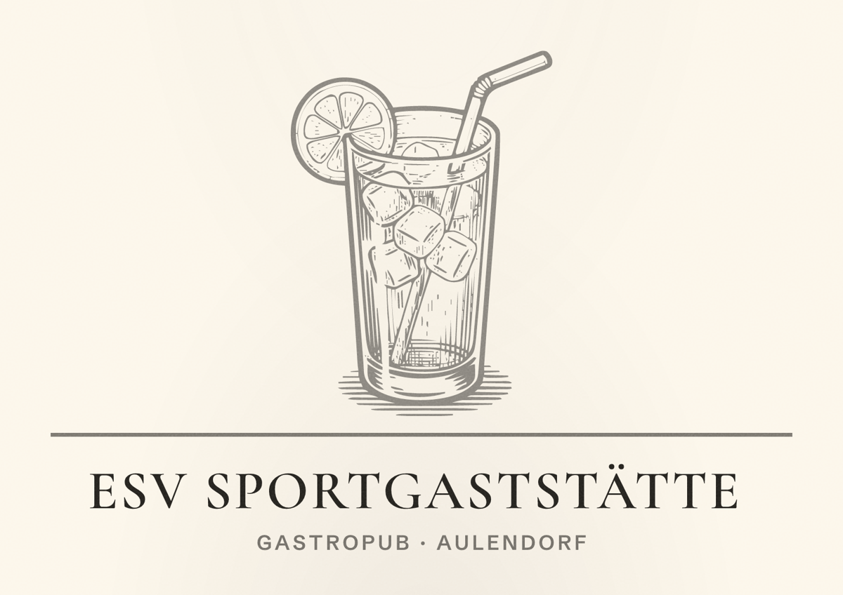 Illustriertes Poster von ESV Sportgaststätte, Gastropub in Aulendorf