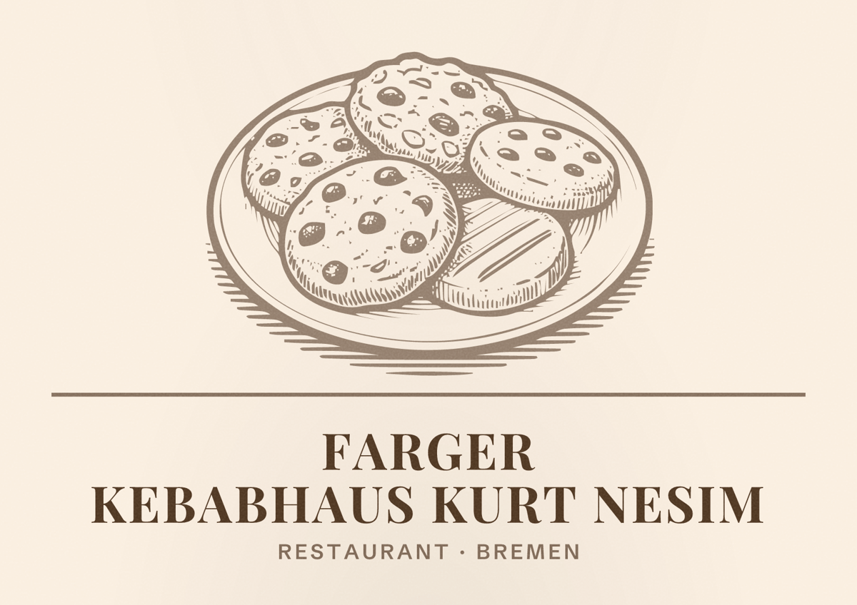 Illustriertes Poster von Farger Kebabhaus Kurt Nesim, Restaurant in Bremen