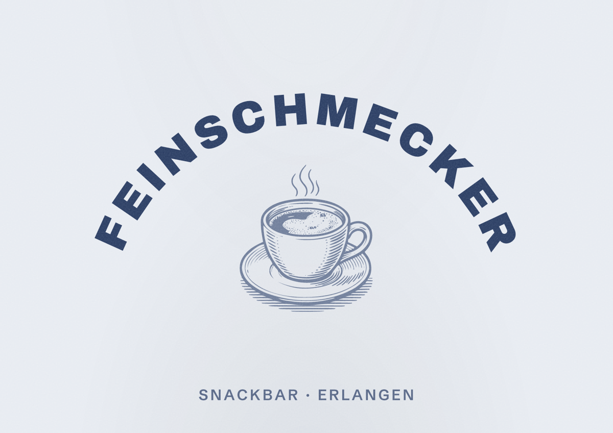 Illustriertes Poster von feinschmecker, Snackbar in Erlangen