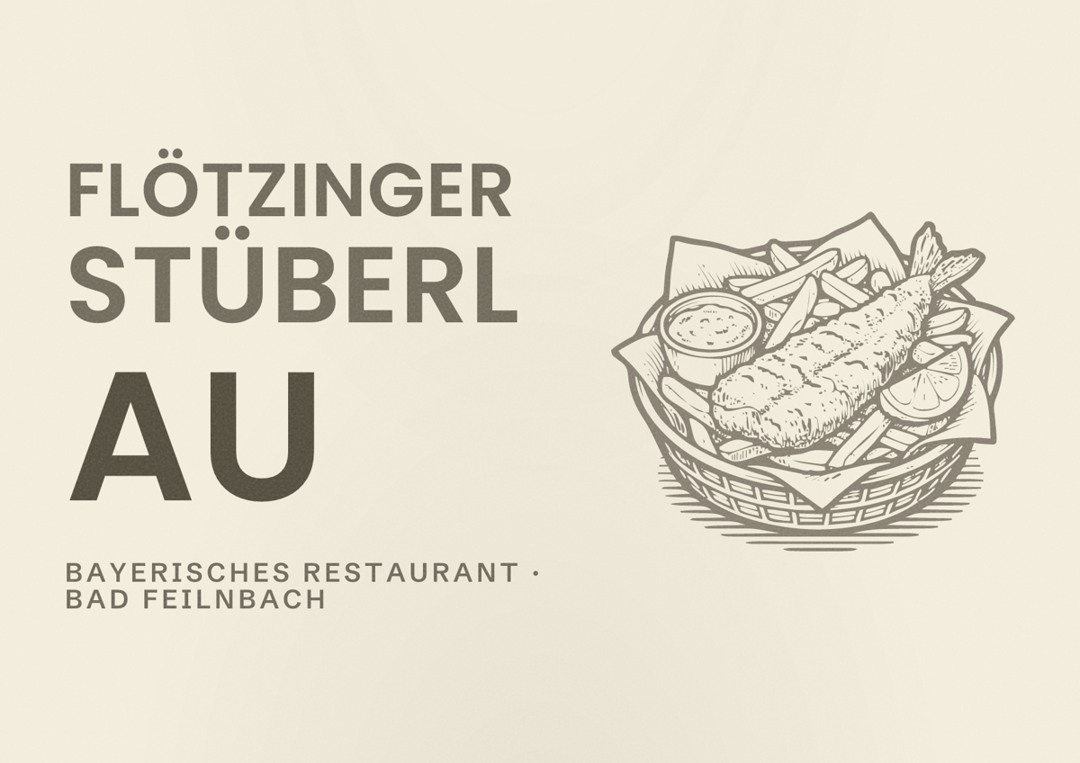 Illustriertes Poster von Flötzinger Stüberl Au, Bayerisches Restaurant in Bad Feilnbach