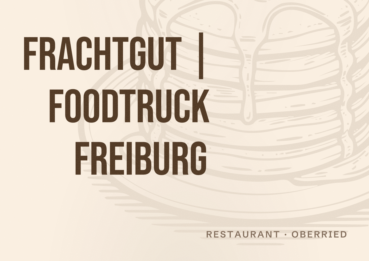 Illustriertes Poster von Frachtgut | Foodtruck Freiburg, Restaurant in Oberried
