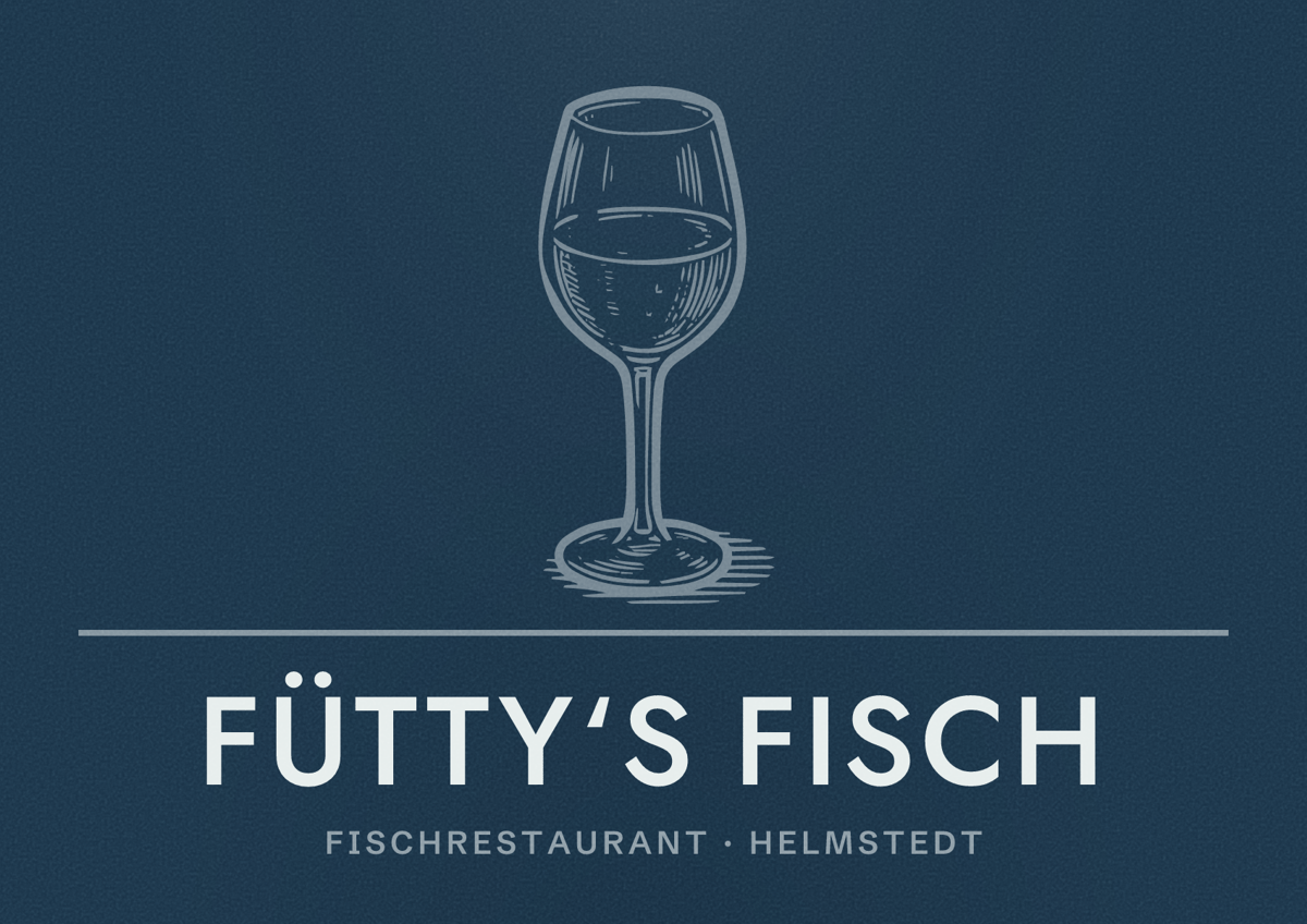 Illustriertes Poster von Fütty‘s Fisch, Fischrestaurant in Helmstedt