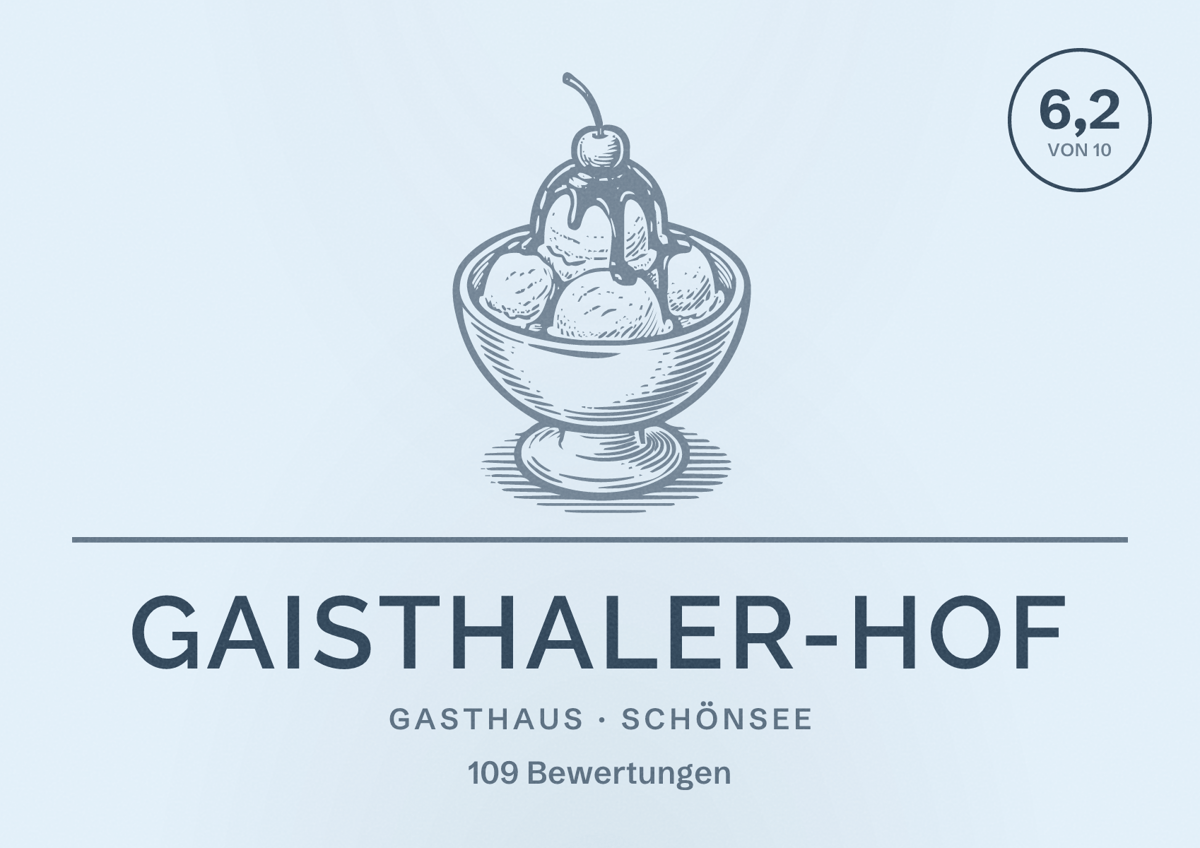 Illustriertes Poster von Gaisthaler-Hof, Gasthaus in Schönsee: Bewertung 6,2 von 10 aus 109 Bewertungen