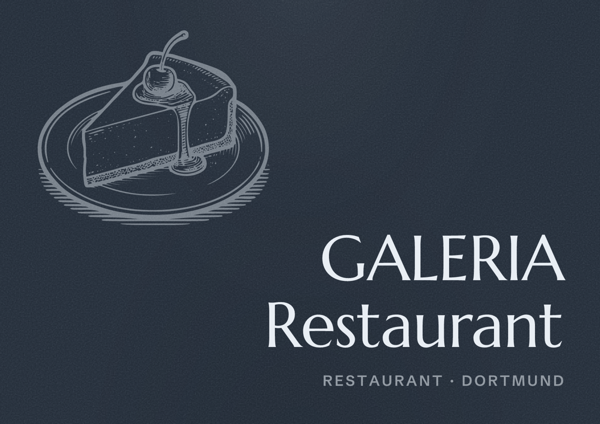 Illustriertes Poster von GALERIA Restaurant, Restaurant in Dortmund