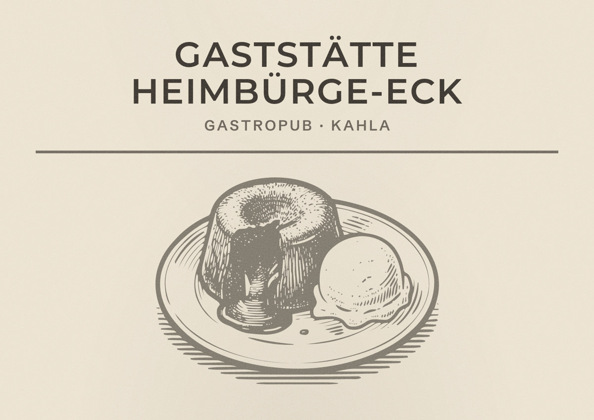 Illustriertes Poster von Gaststätte Heimbürge-Eck, Gastropub in Kahla