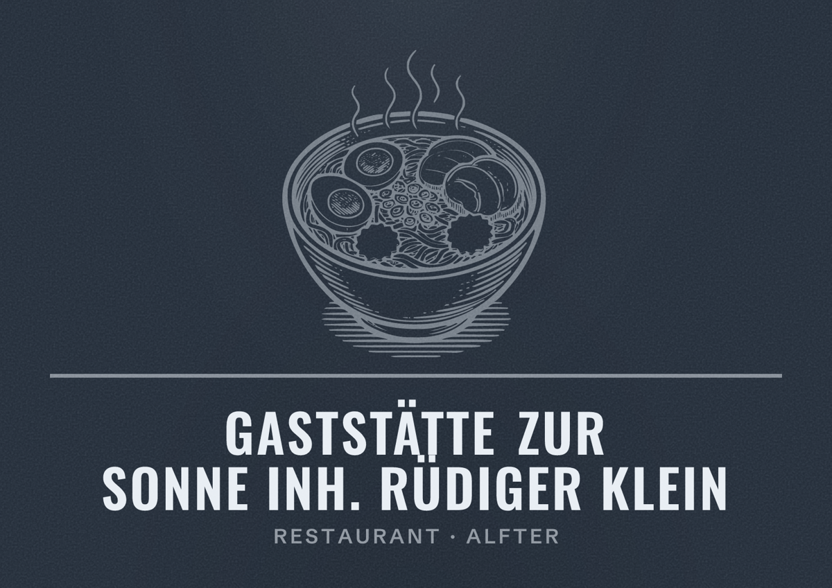 Illustriertes Poster von Gaststätte Zur Sonne Inh. Rüdiger Klein, Restaurant in Alfter