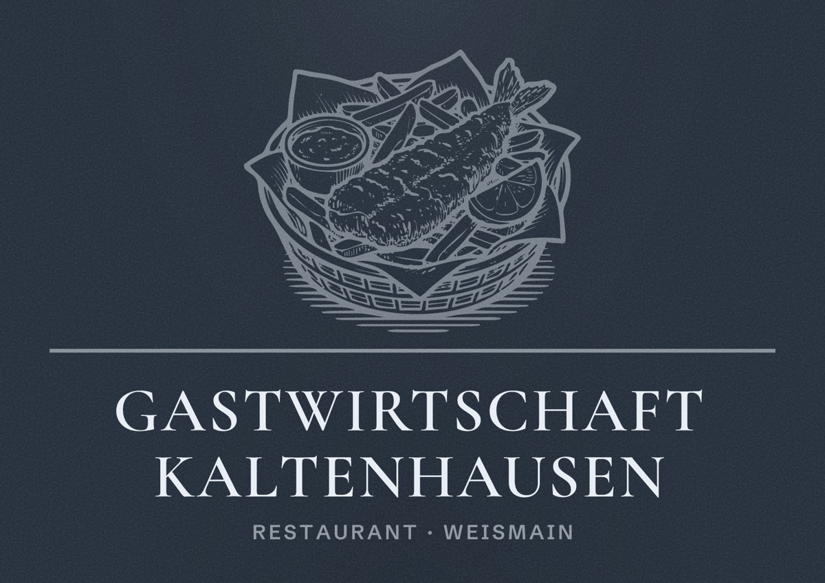 Illustriertes Poster von Gastwirtschaft Kaltenhausen, Restaurant in Weismain