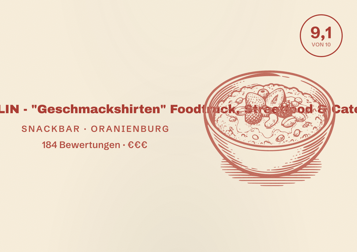 Illustriertes Poster von Gauchos DEL Gusto BERLIN - "Geschmackshirten" Foodtruck, Streetfood & Catering, Snackbar in Oranienburg: Bewertung 9,1 von 10 aus 184 Bewertungen, Preisniveau €€€