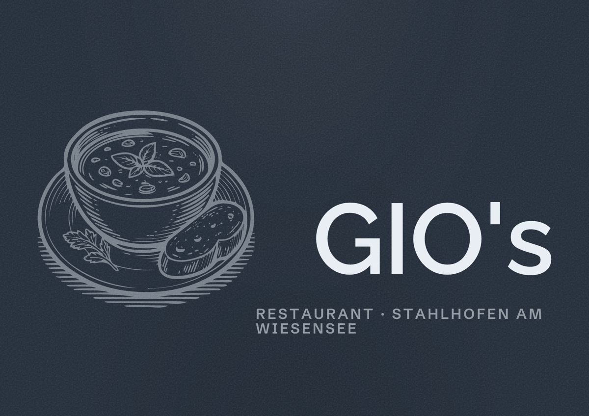 Illustriertes Poster von GIO's, Restaurant in Stahlhofen am Wiesensee