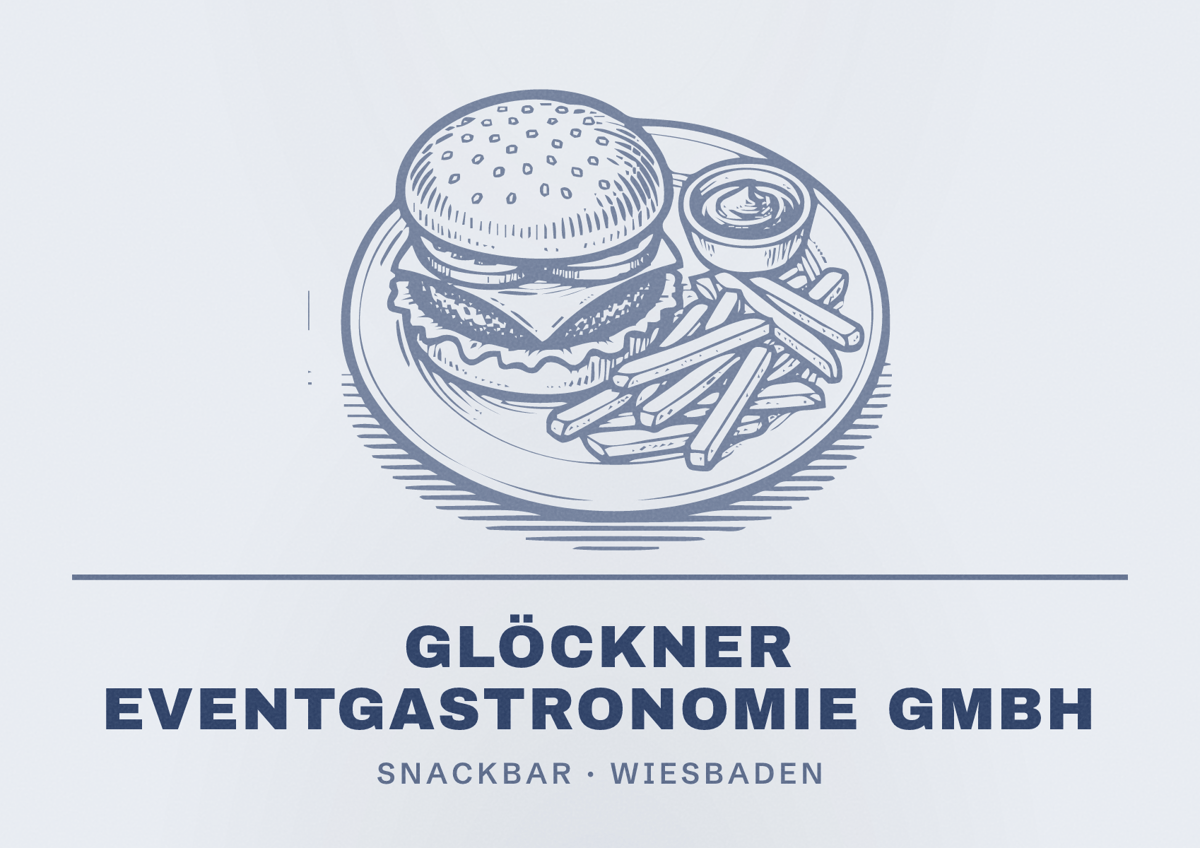 Illustriertes Poster von Glöckner Eventgastronomie GmbH, Snackbar in Wiesbaden