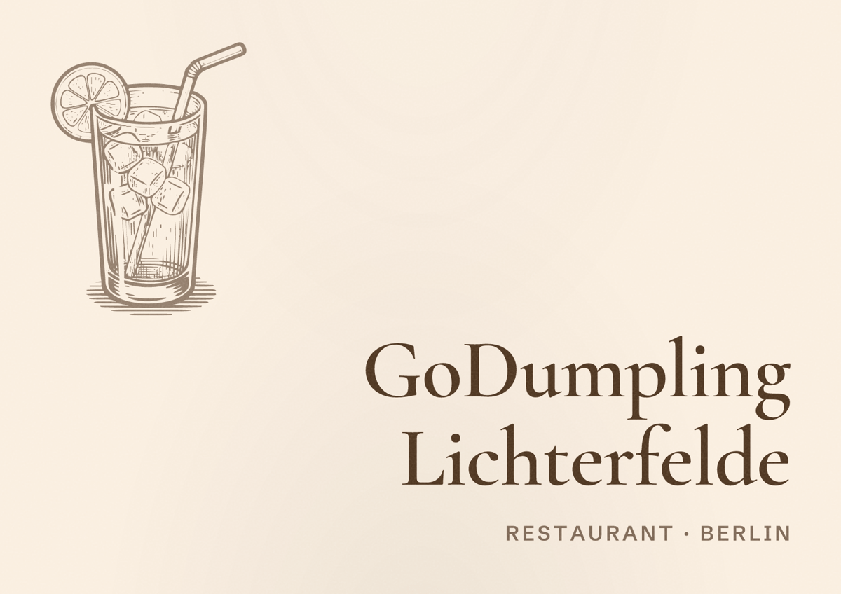 Illustriertes Poster von GoDumpling Lichterfelde, Restaurant in Berlin