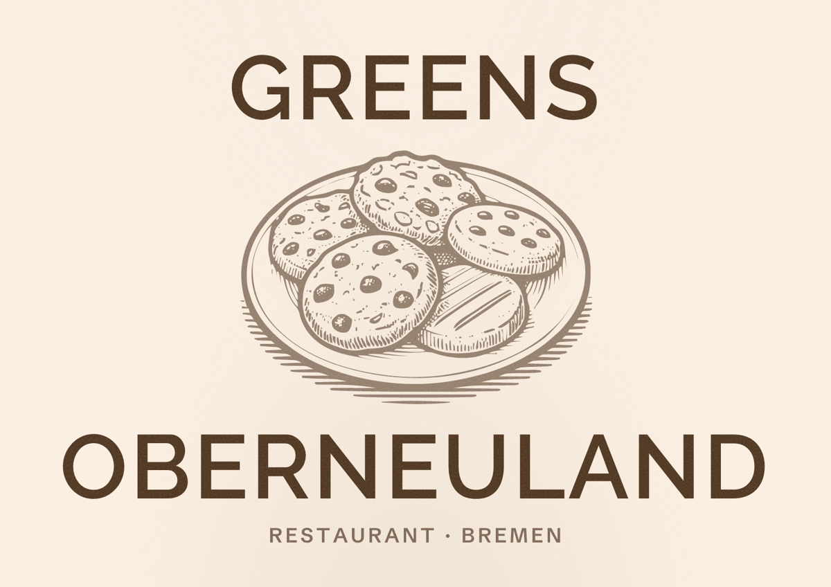 Illustriertes Poster von Greens Oberneuland, Restaurant in Bremen