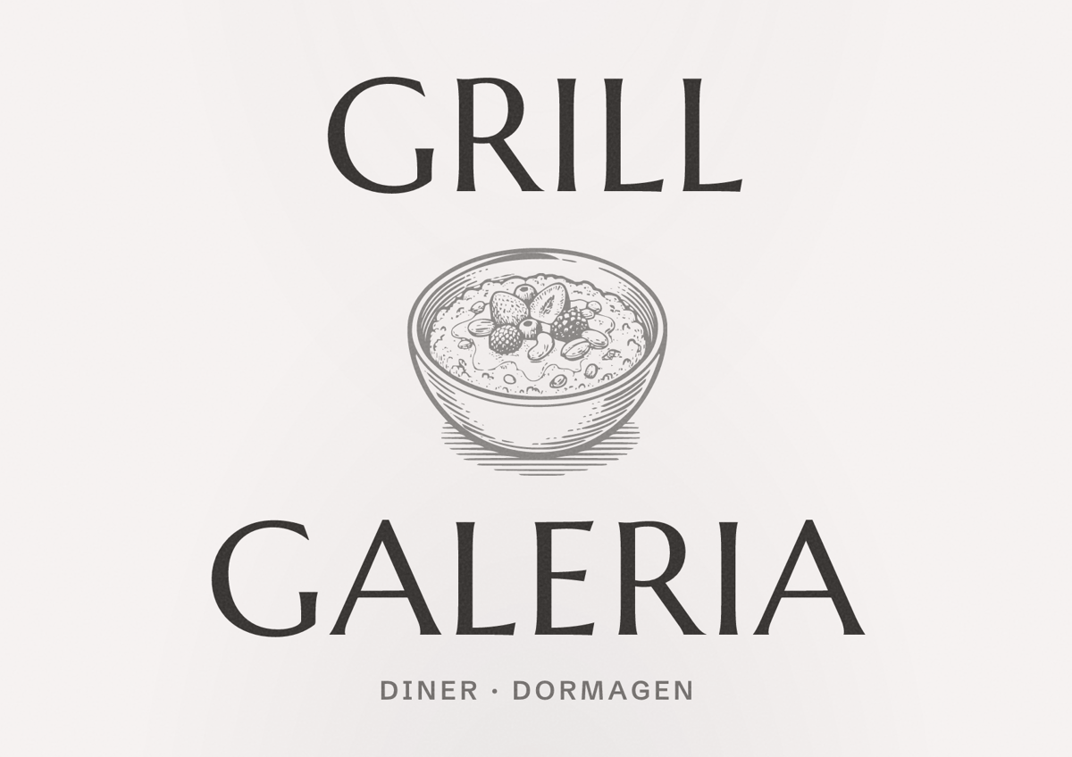 Illustriertes Poster von Grill Galeria, Diner in Dormagen