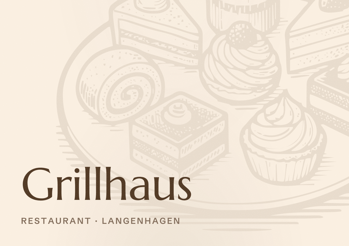 Illustriertes Poster von Grillhaus, Restaurant in Langenhagen