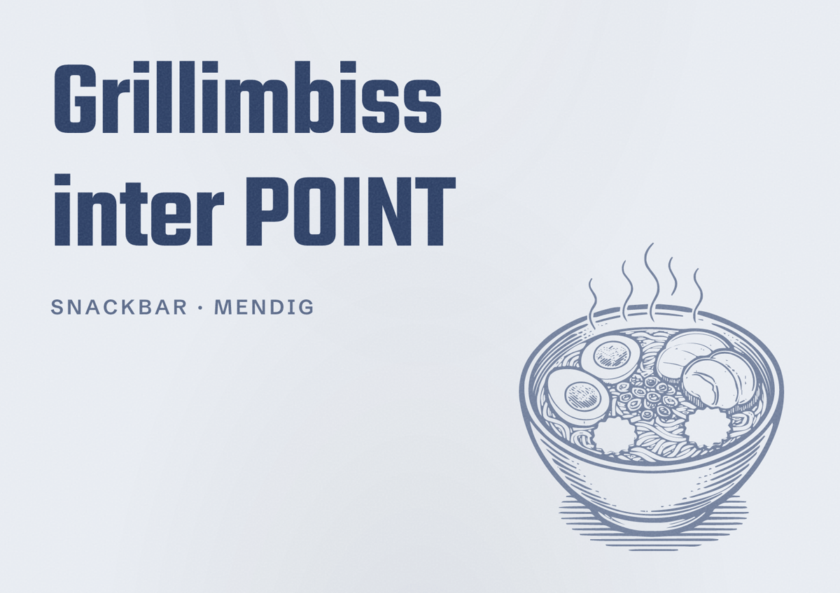 Illustriertes Poster von Grillimbiss inter POINT, Snackbar in Mendig