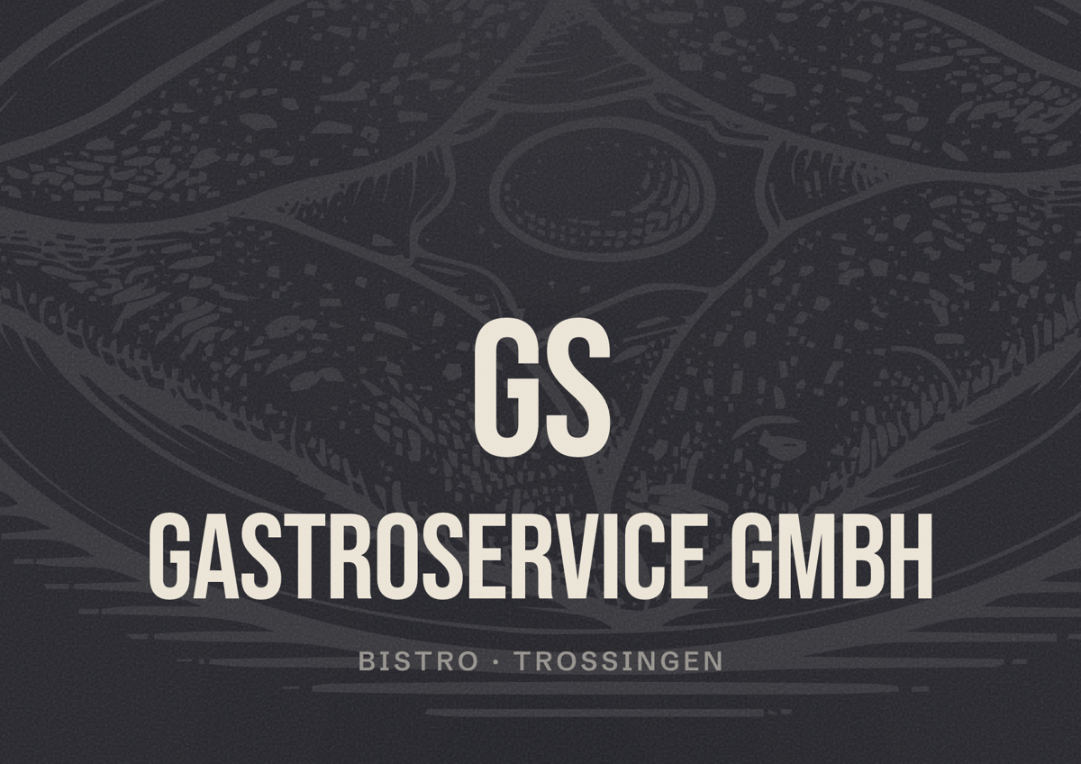 Illustriertes Poster von GS Gastroservice GmbH, Bistro in Trossingen