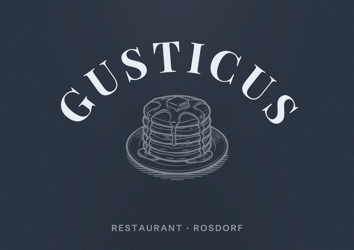 Illustriertes Poster von Gusticus, Restaurant in Rosdorf