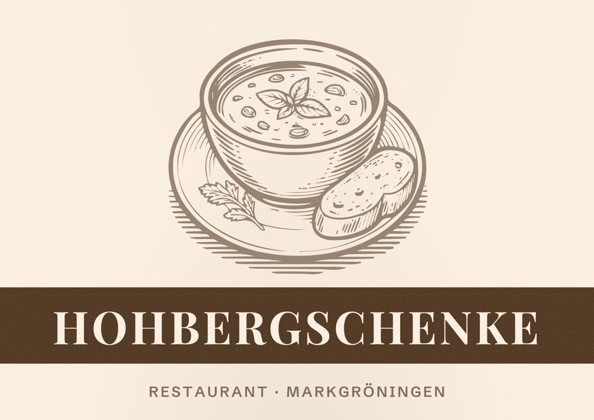 Illustriertes Poster von Hohbergschenke, Restaurant in Markgröningen
