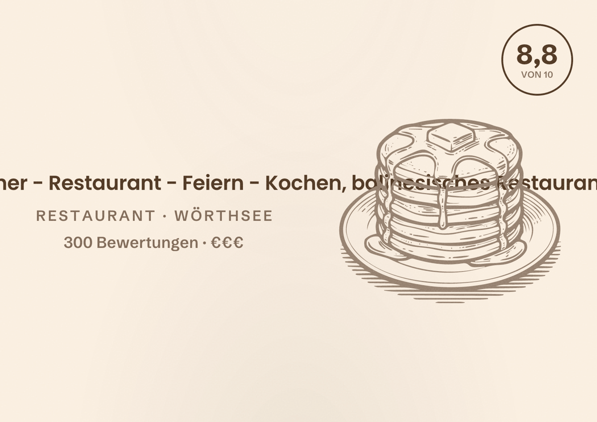 Illustriertes Poster von Hot Chilli im Steinebacher - Restaurant - Feiern - Kochen, balinesisches Restaurant, Restaurant in Wörthsee: Bewertung 8,8 von 10 aus 300 Bewertungen, Preisniveau €€€