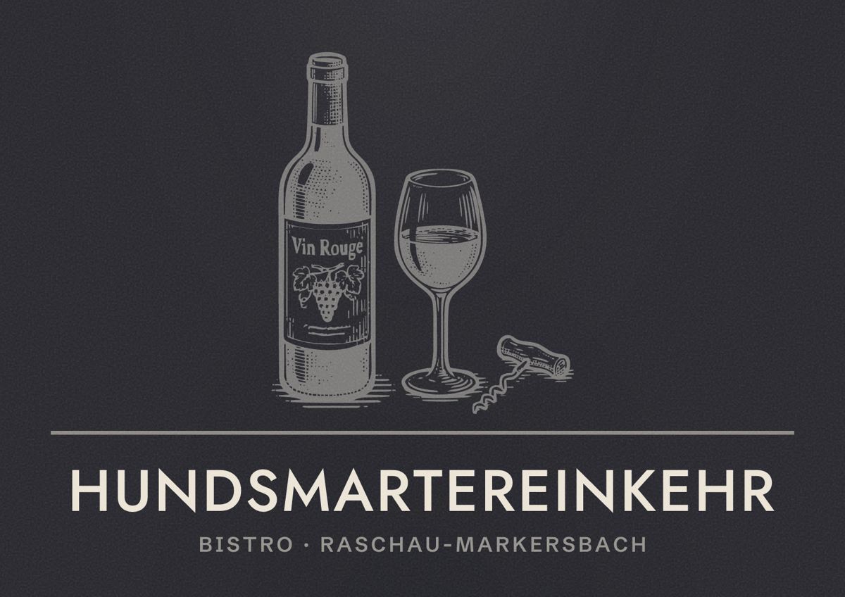 Illustriertes Poster von Hundsmartereinkehr, Bistro in Raschau-Markersbach