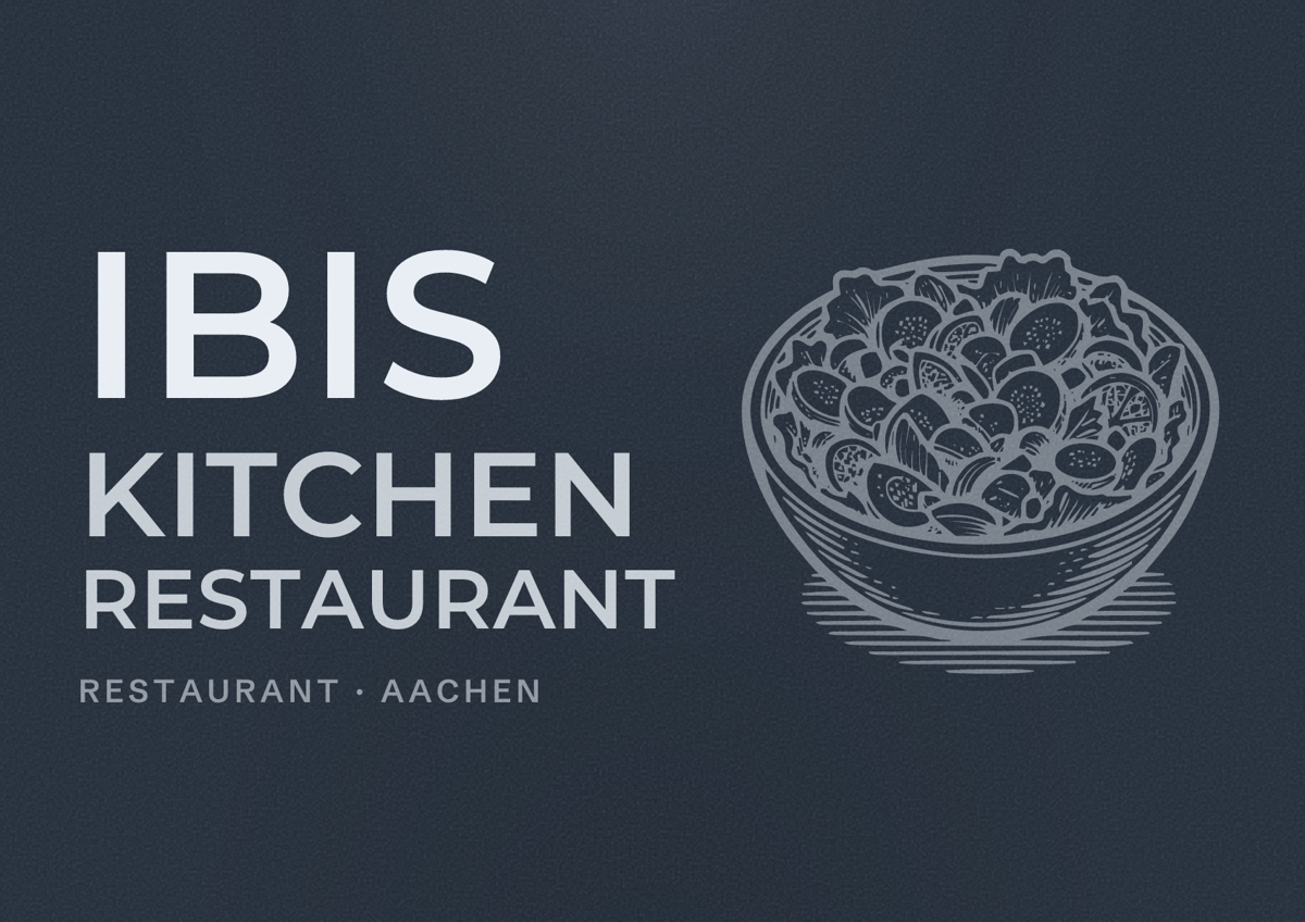 Illustriertes Poster von IBIS KITCHEN RESTAURANT, Restaurant in Aachen