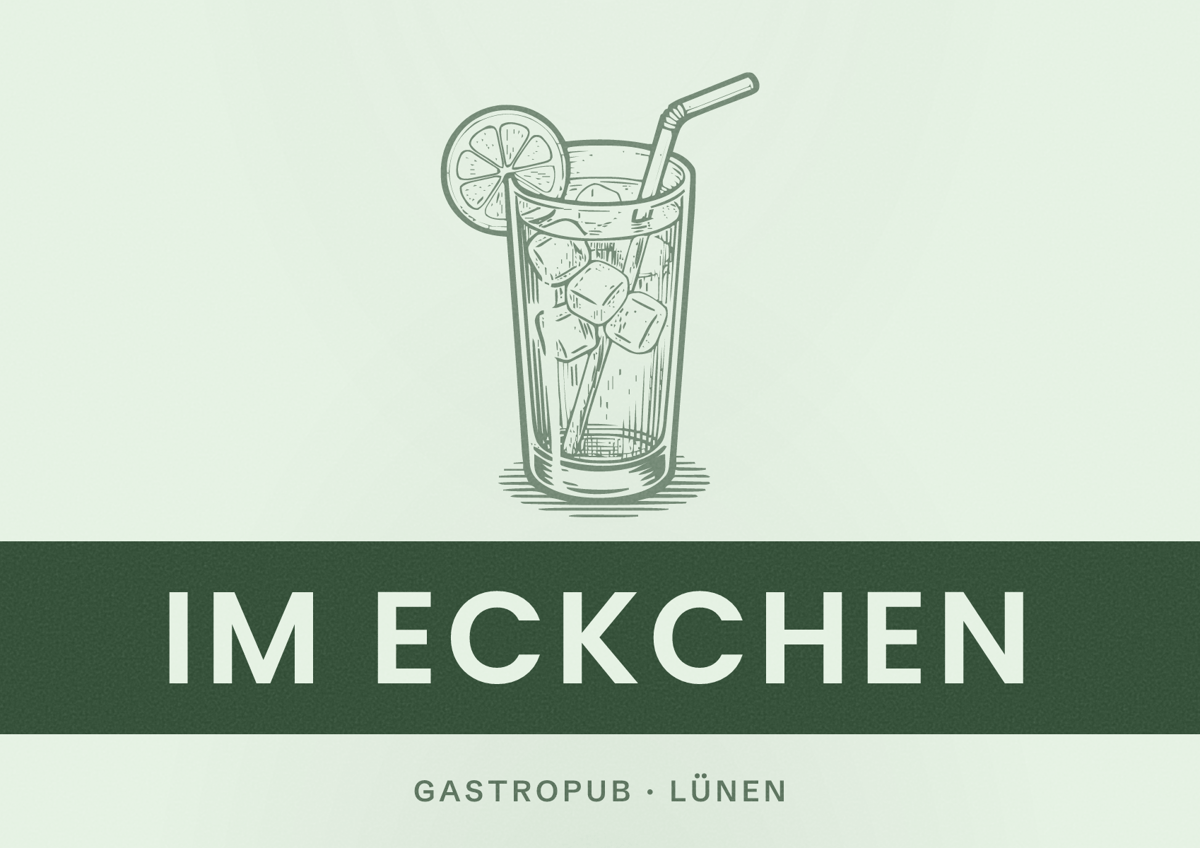 Illustriertes Poster von Im Eckchen, Gastropub in Lünen