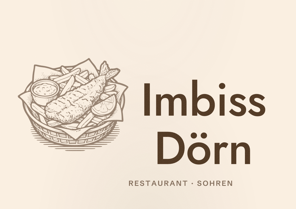 Illustriertes Poster von Imbiss Dörn, Restaurant in Sohren
