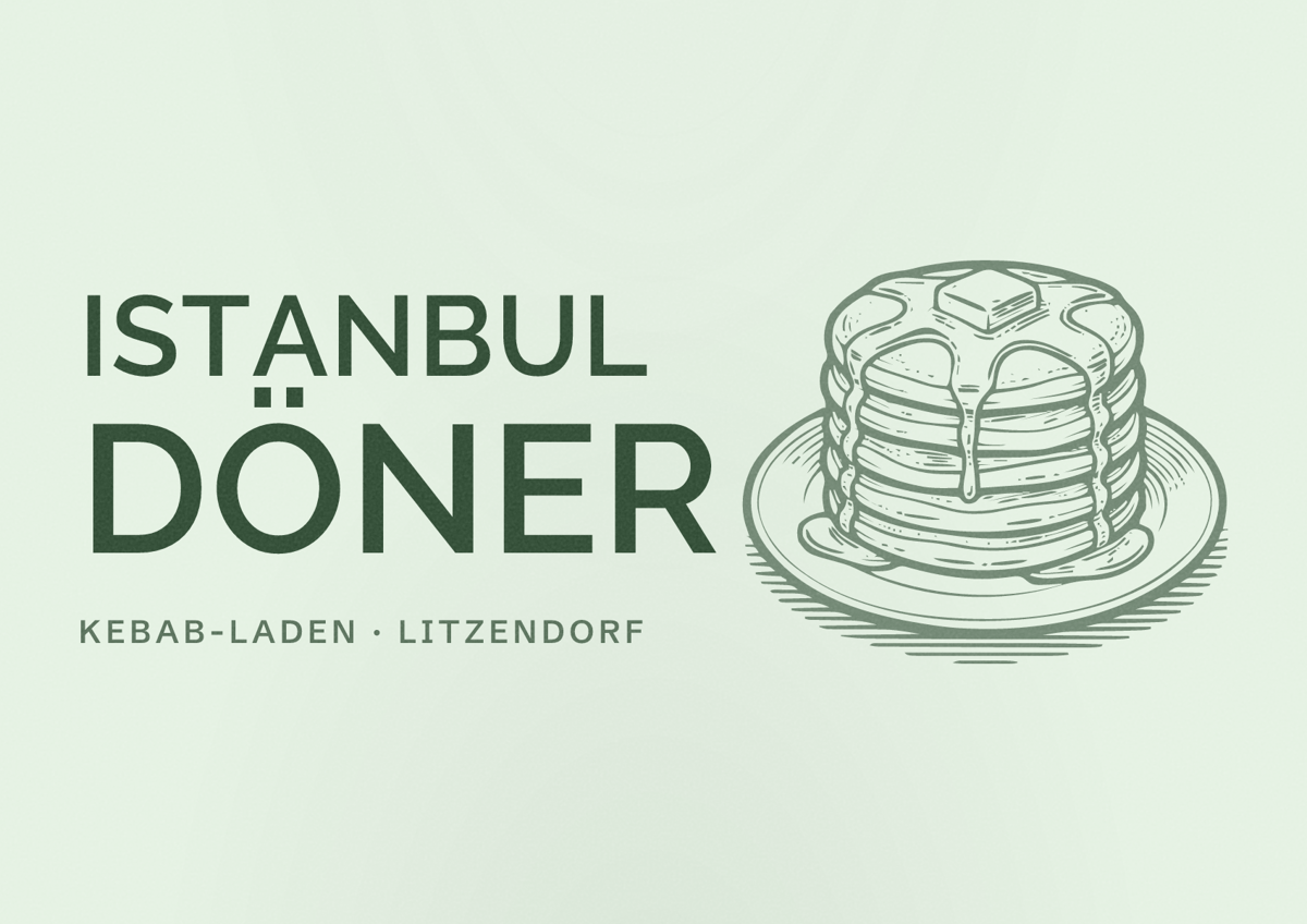 Illustriertes Poster von Istanbul Döner, Kebab-Laden in Litzendorf