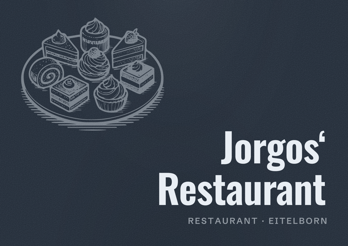 Illustriertes Poster von Jorgos‘ Restaurant, Restaurant in Eitelborn