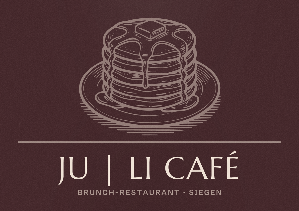 Illustriertes Poster von Ju | Li Café, Brunch-Restaurant in Siegen