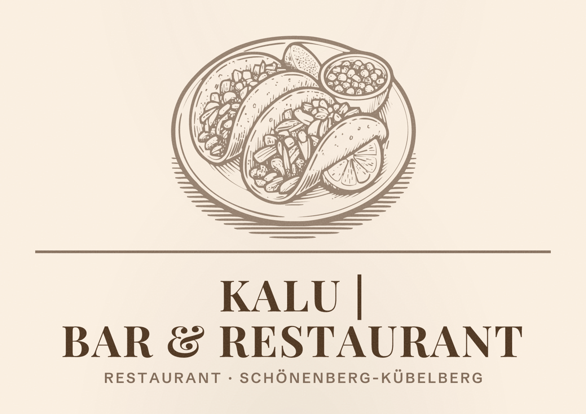 Illustriertes Poster von kalu | Bar & Restaurant, Restaurant in Schönenberg-Kübelberg