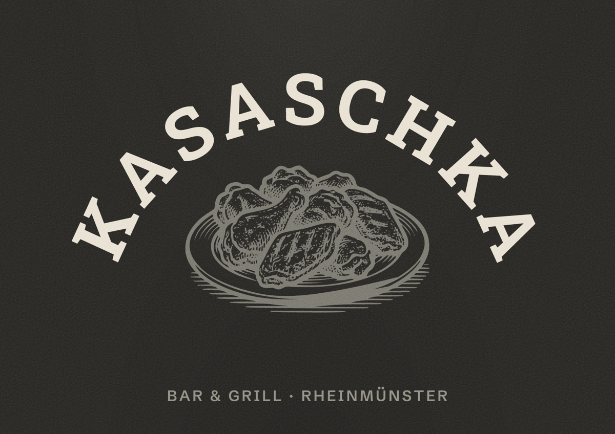 Illustriertes Poster von Kasaschka, Bar & Grill in Rheinmünster