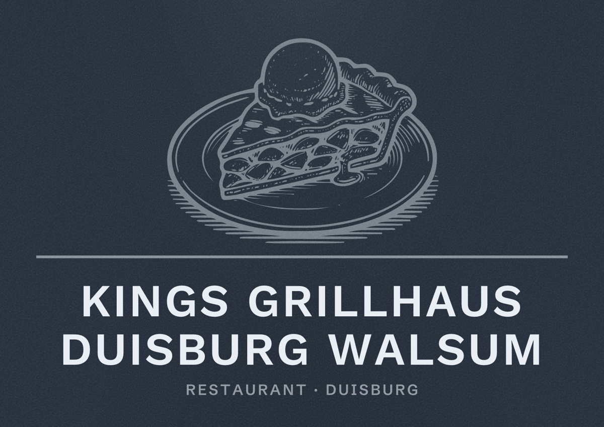 Illustriertes Poster von Kings Grillhaus Duisburg Walsum, Restaurant in Duisburg