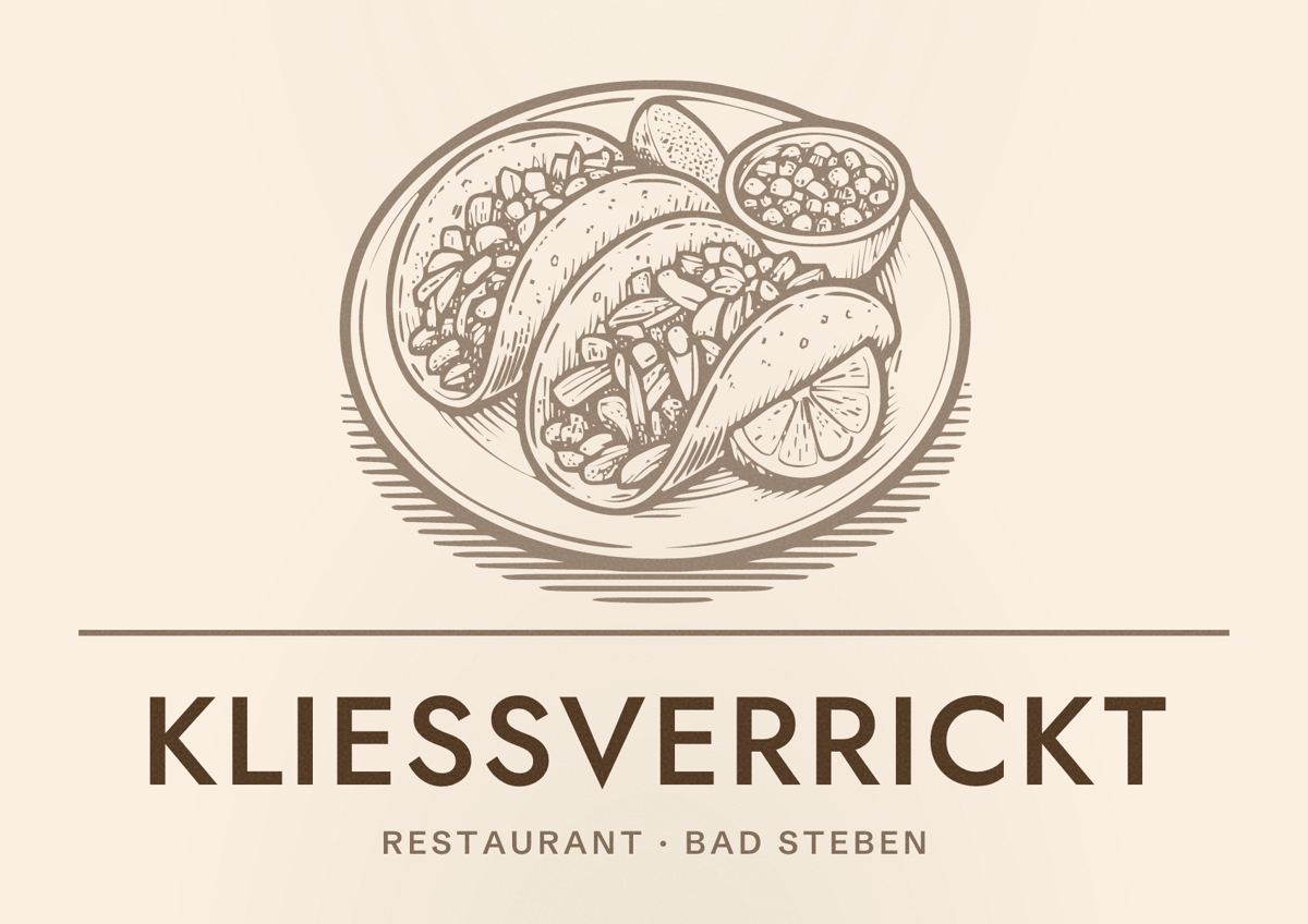 Illustriertes Poster von Kließverrickt, Restaurant in Bad Steben