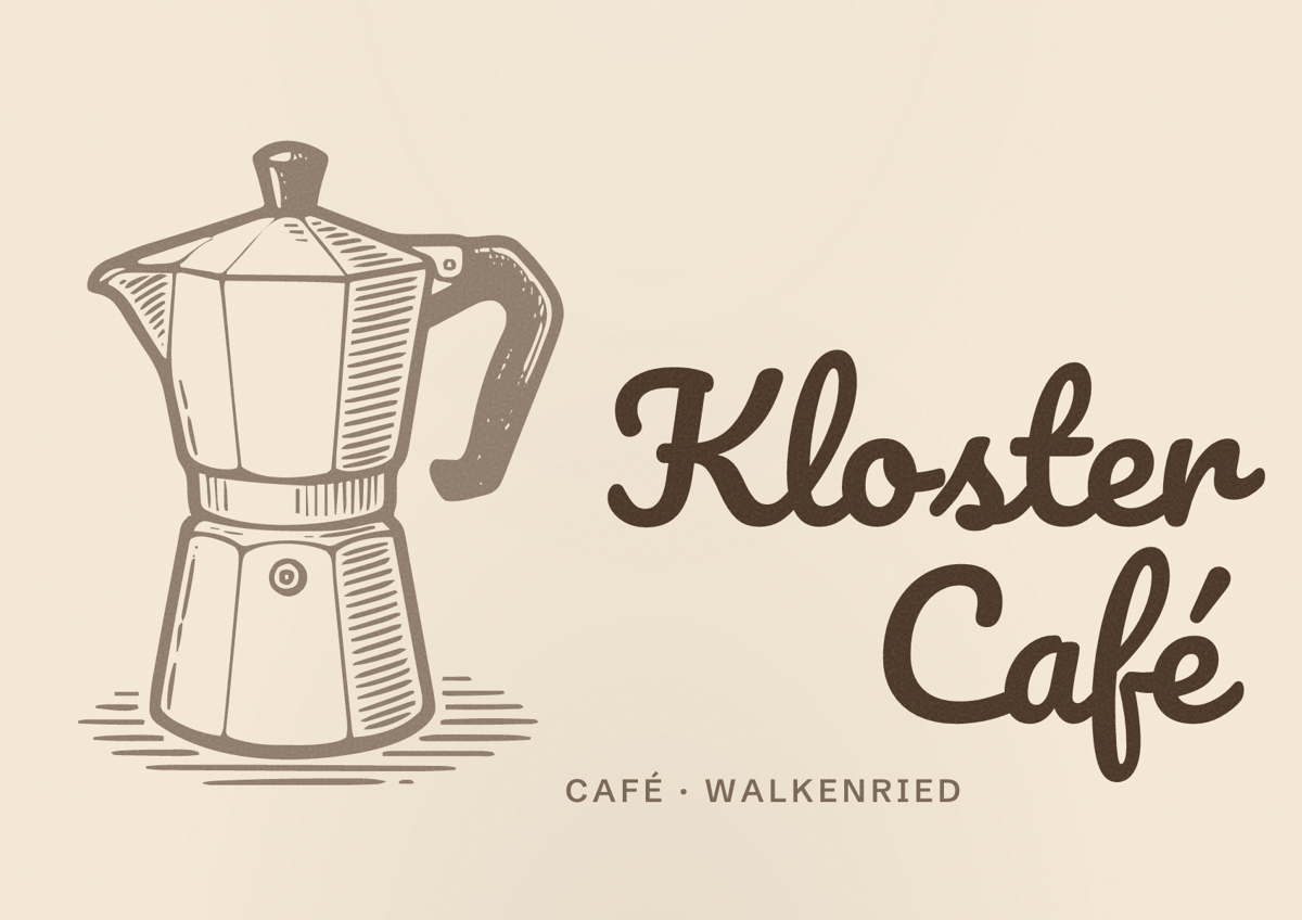 Illustriertes Poster von Kloster Café, Café in Walkenried