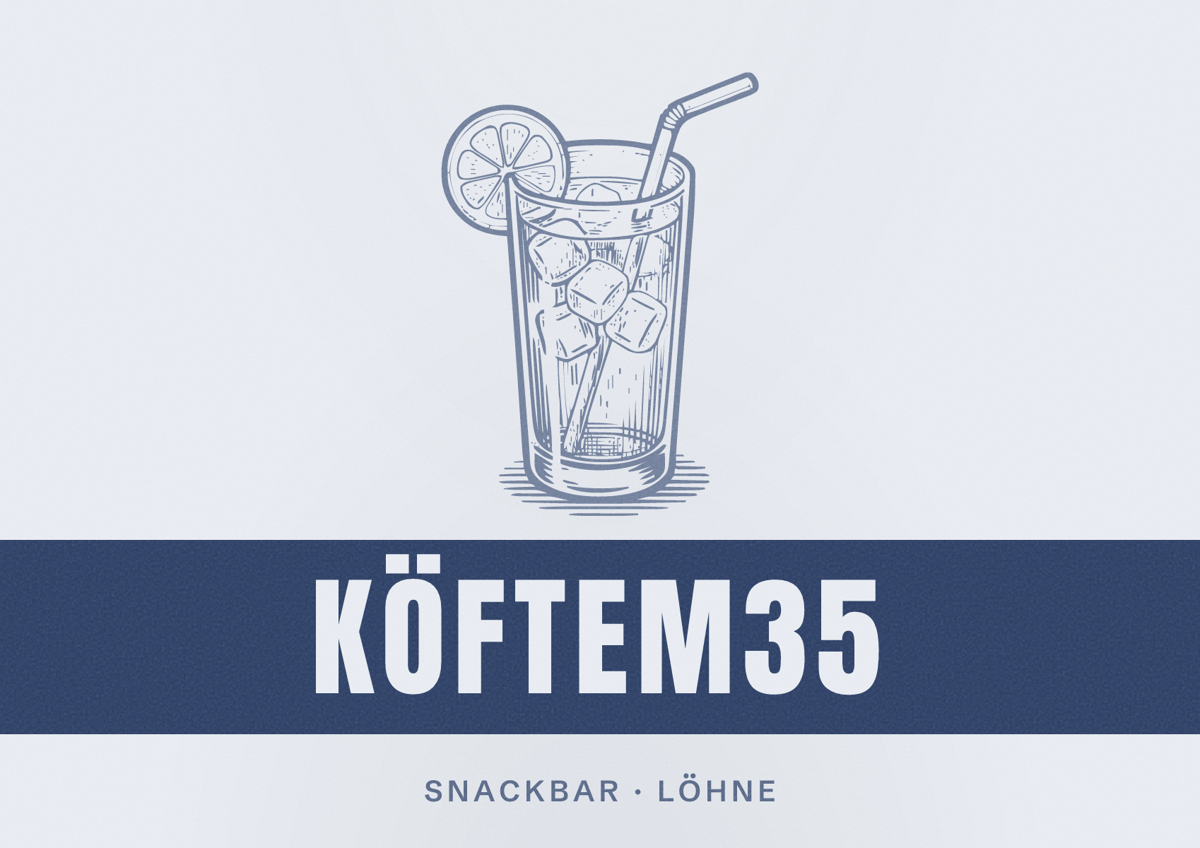 Illustriertes Poster von Köftem35, Snackbar in Löhne