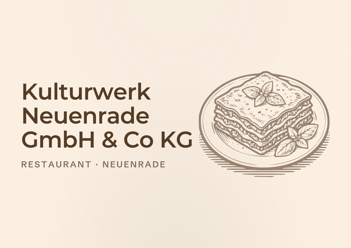 Illustriertes Poster von Kulturwerk Neuenrade GmbH & Co KG, Restaurant in Neuenrade