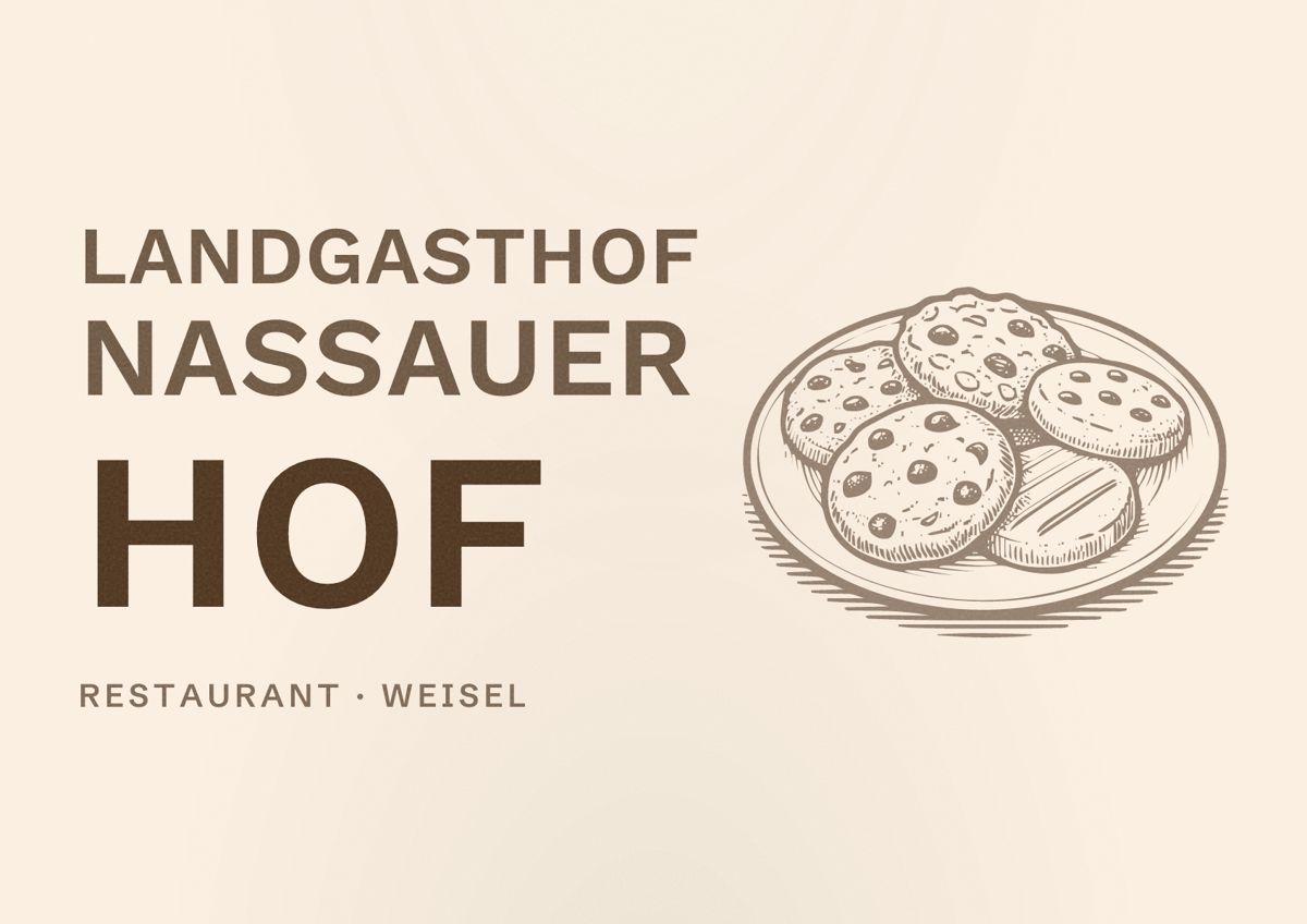 Illustriertes Poster von Landgasthof Nassauer Hof, Restaurant in Weisel