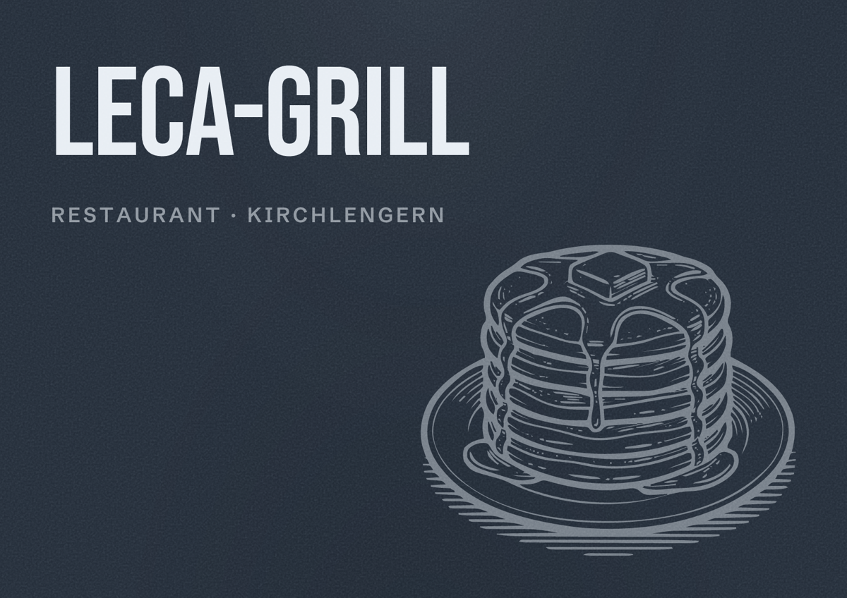 Illustriertes Poster von LeCa-Grill, Restaurant in Kirchlengern
