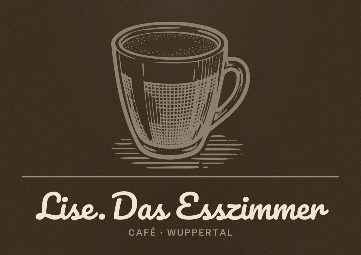 Illustriertes Poster von Lise. Das Esszimmer, Café in Wuppertal
