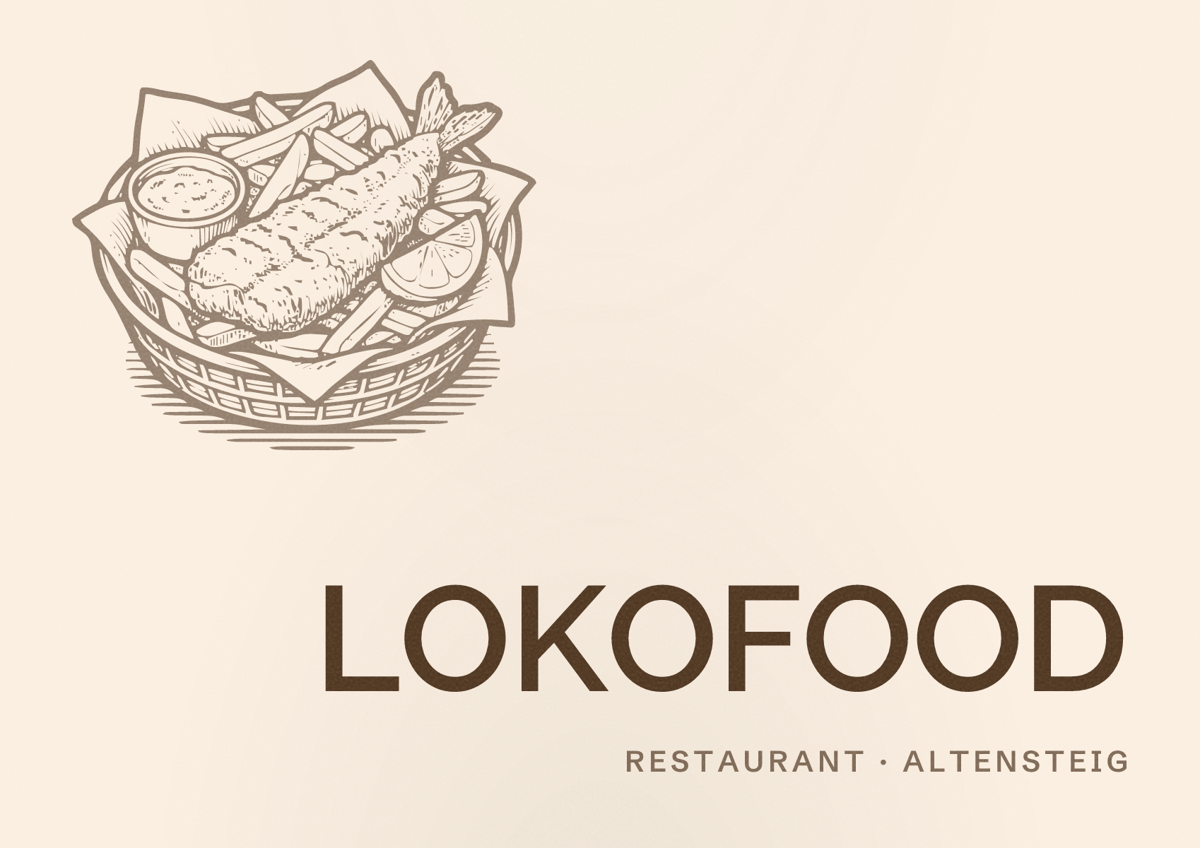 Illustriertes Poster von LOKOFOOD, Restaurant in Altensteig
