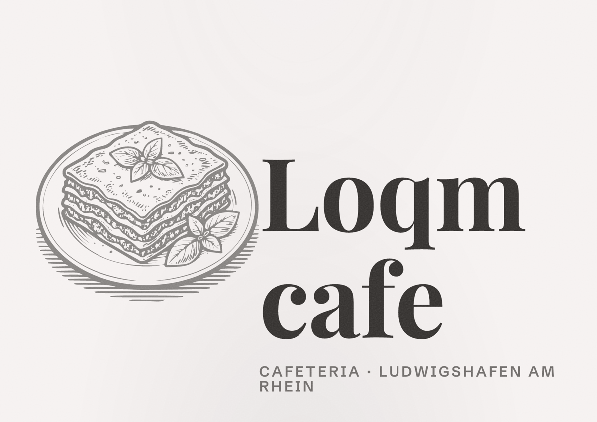 Illustriertes Poster von Loqm cafe, Cafeteria in Ludwigshafen am Rhein