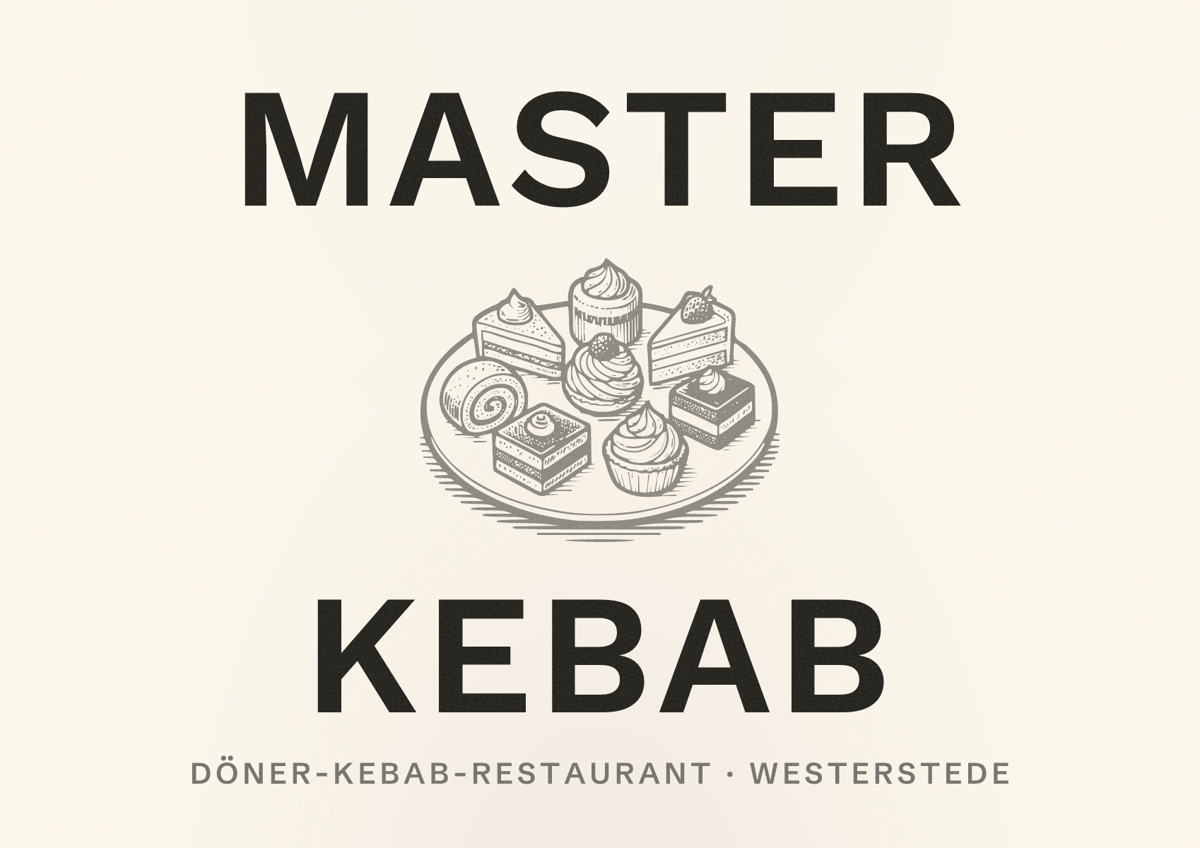 Illustriertes Poster von Master Kebab, Döner-Kebab-Restaurant in Westerstede