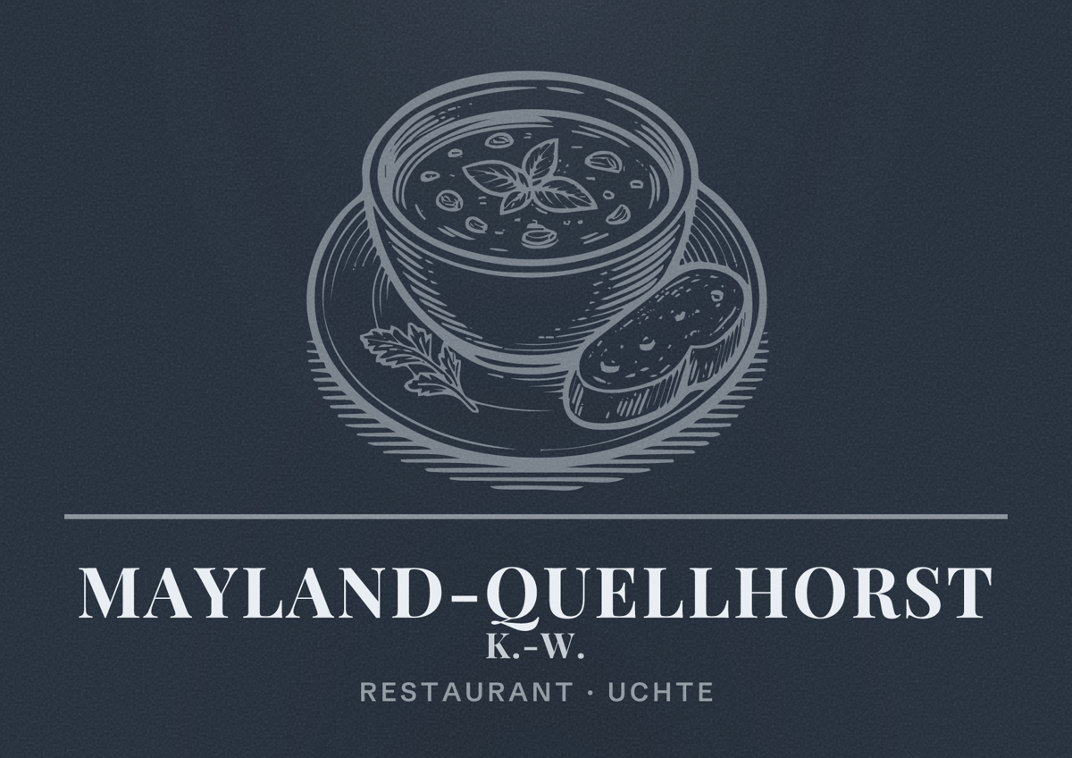 Illustriertes Poster von Mayland-Quellhorst K.-W., Restaurant in Uchte